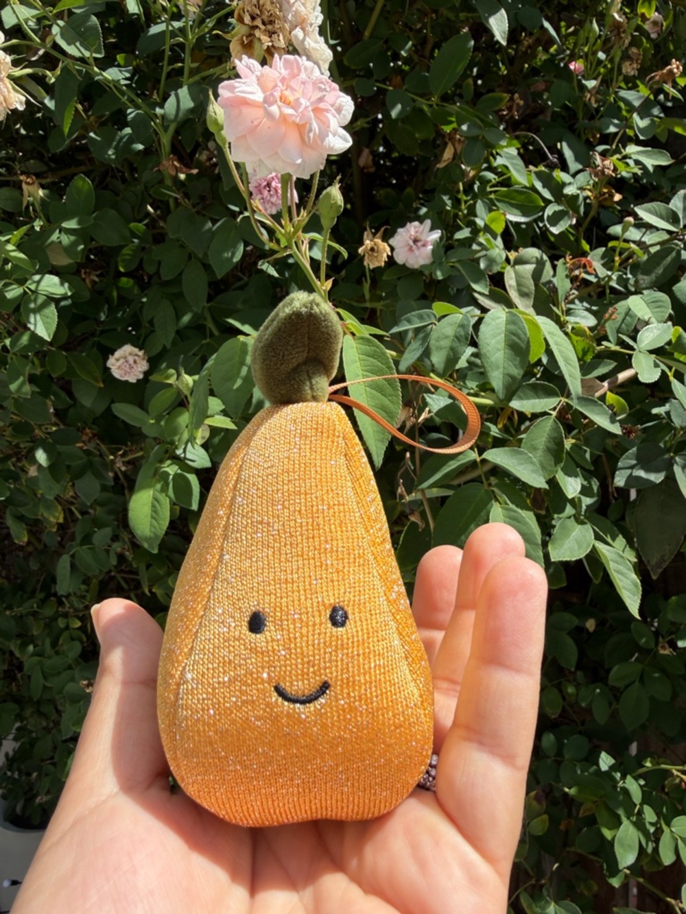 Jellycat – Festive Folly Pear Ornament.NWT